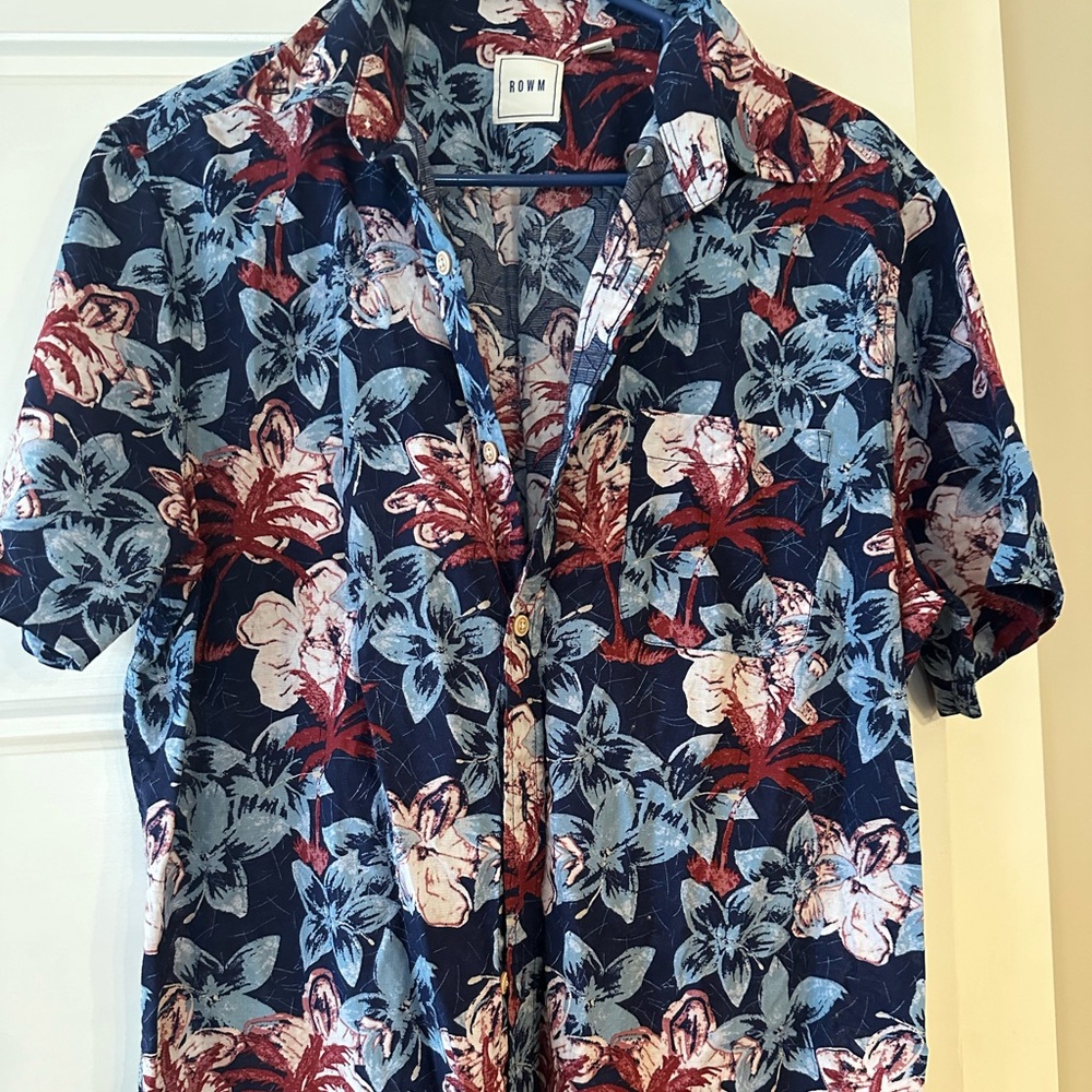 Men Floral button down